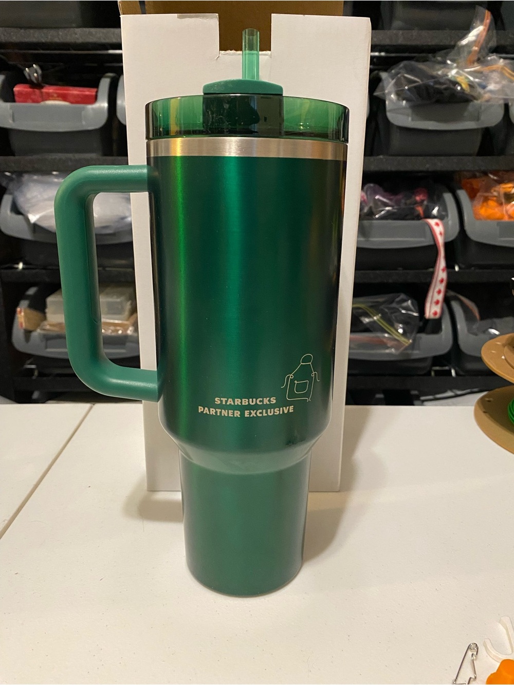 Starbucks Stanley Green Partner Exclusive Insulated Travel Tumbler. Brand new.